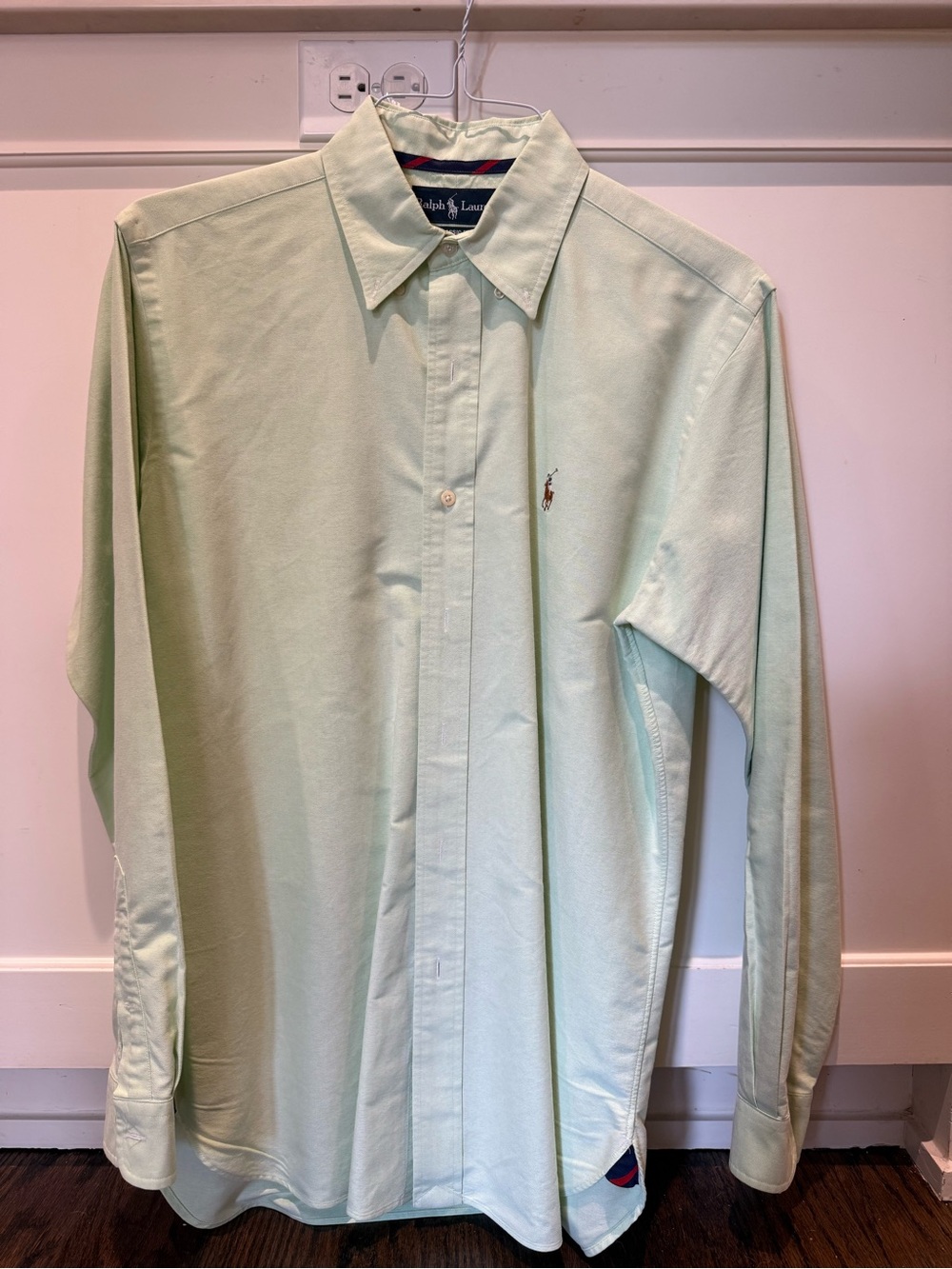 Ralph Lauren Light Mint Green Long-Sleeve Dress Shirt